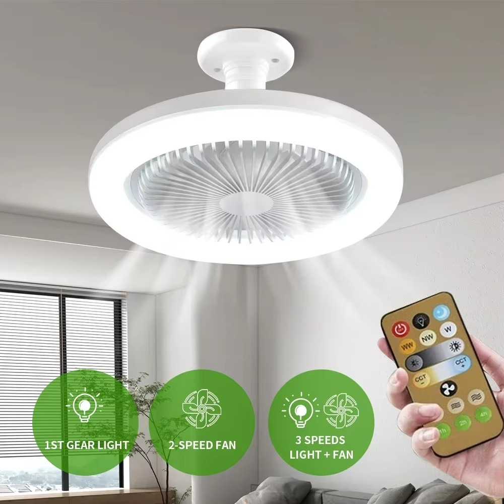 Ventilador de techo LED multifuncional con control remoto